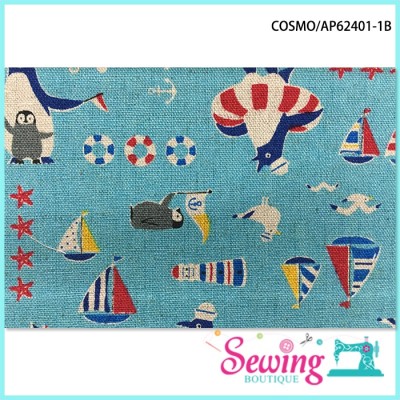 COTTON 80% LINEN 20% PRINTED FABRIC:AP62401-1B